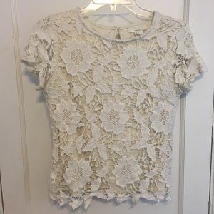 Forever 21 detailed lace crochet top